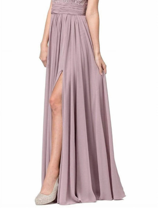 Spaghetti Strap Lace Embroidered Maxi Dress