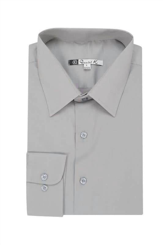 Men's Long Sleeve Solid Button Up Shirt