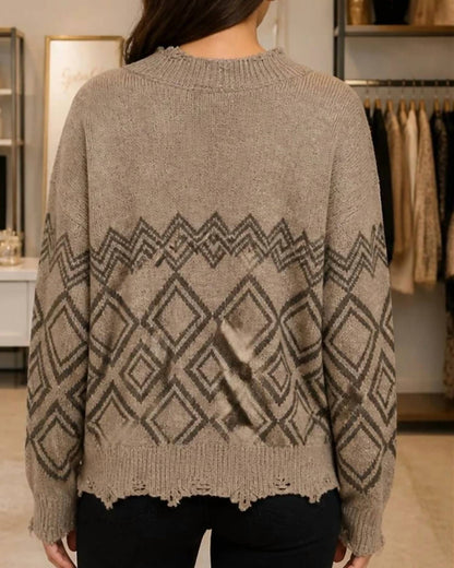 Knit V-neck Sweater