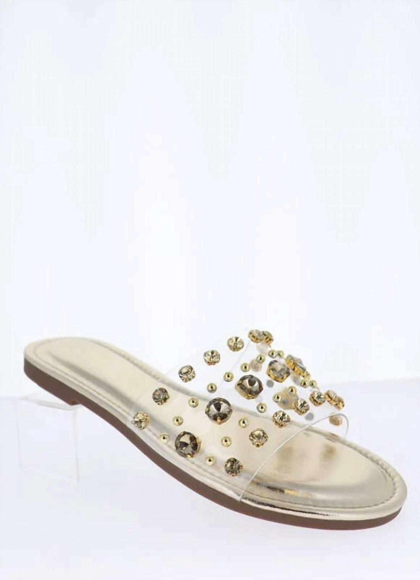 Women's Jewel Rhinestone Flat Sandal