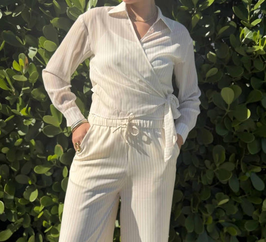Chiffon Wrap Blouse