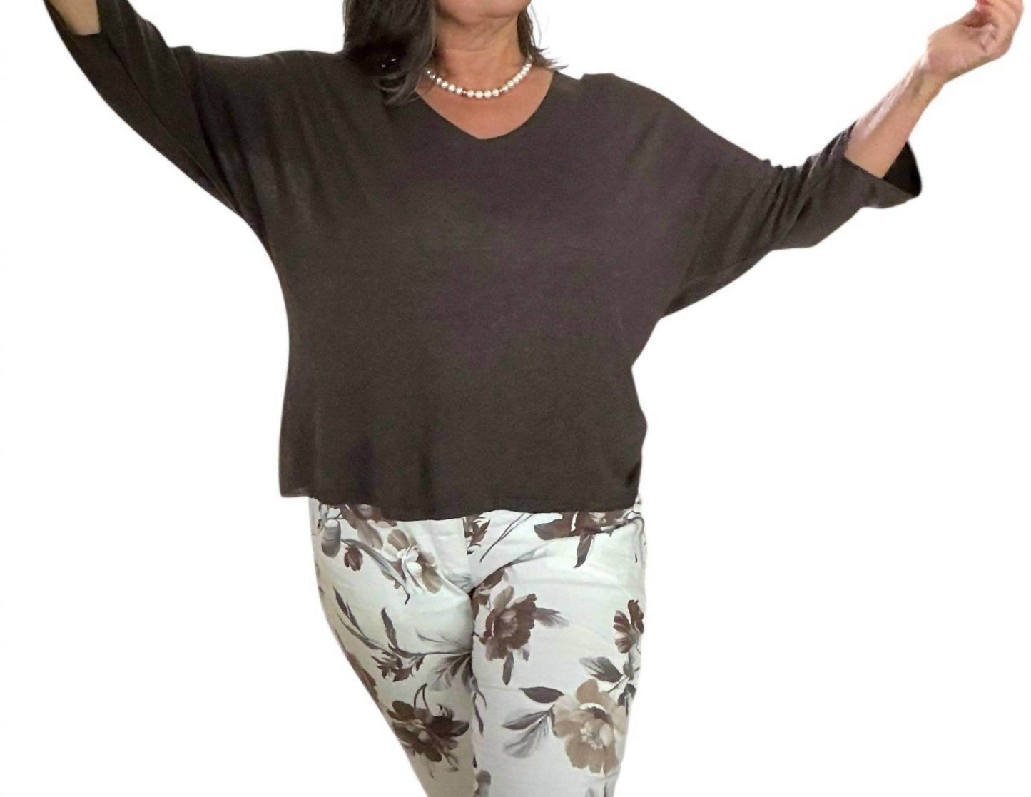 Cocco Bello - Women's Fine Knit Bat Sleeve Sweater - Rack Hunt -