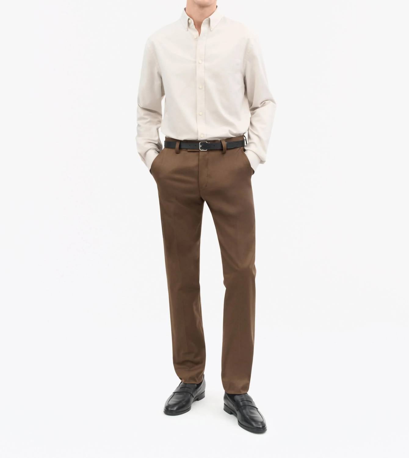 Tenuta C Cotton Mid Rise Straight Chinos