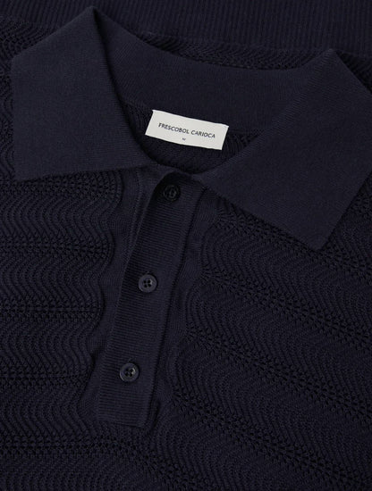 Vidal Cotton Blend Buttoned Short Sleeve Polo