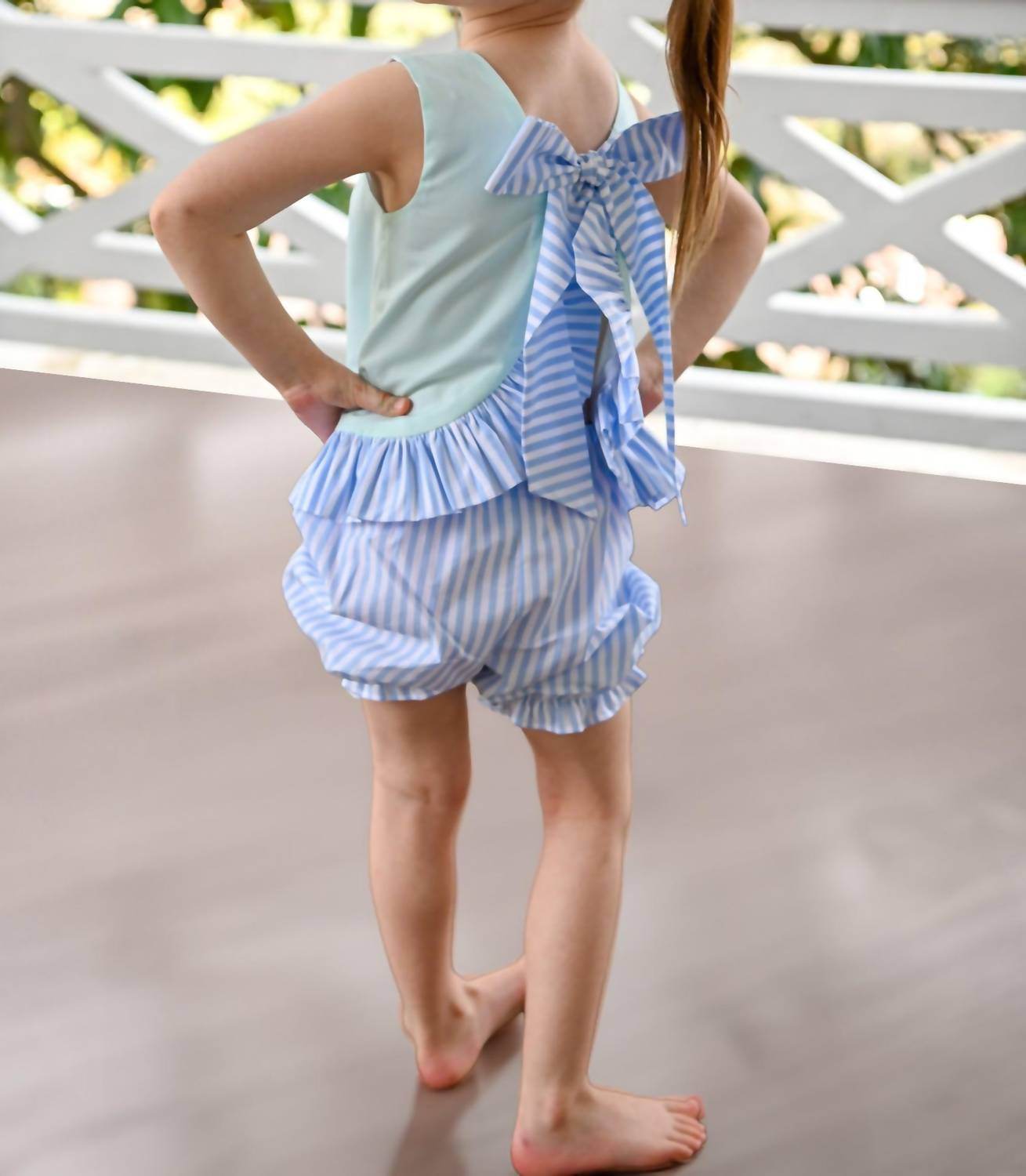 Mint Magnolia - Girl's Sutton Swing Stripe Set - Rack Hunt