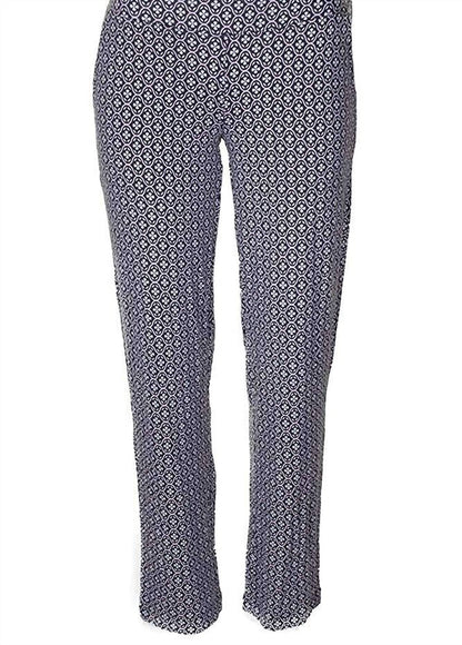 Women's Geo-printed Knit Slim Pajama Pants