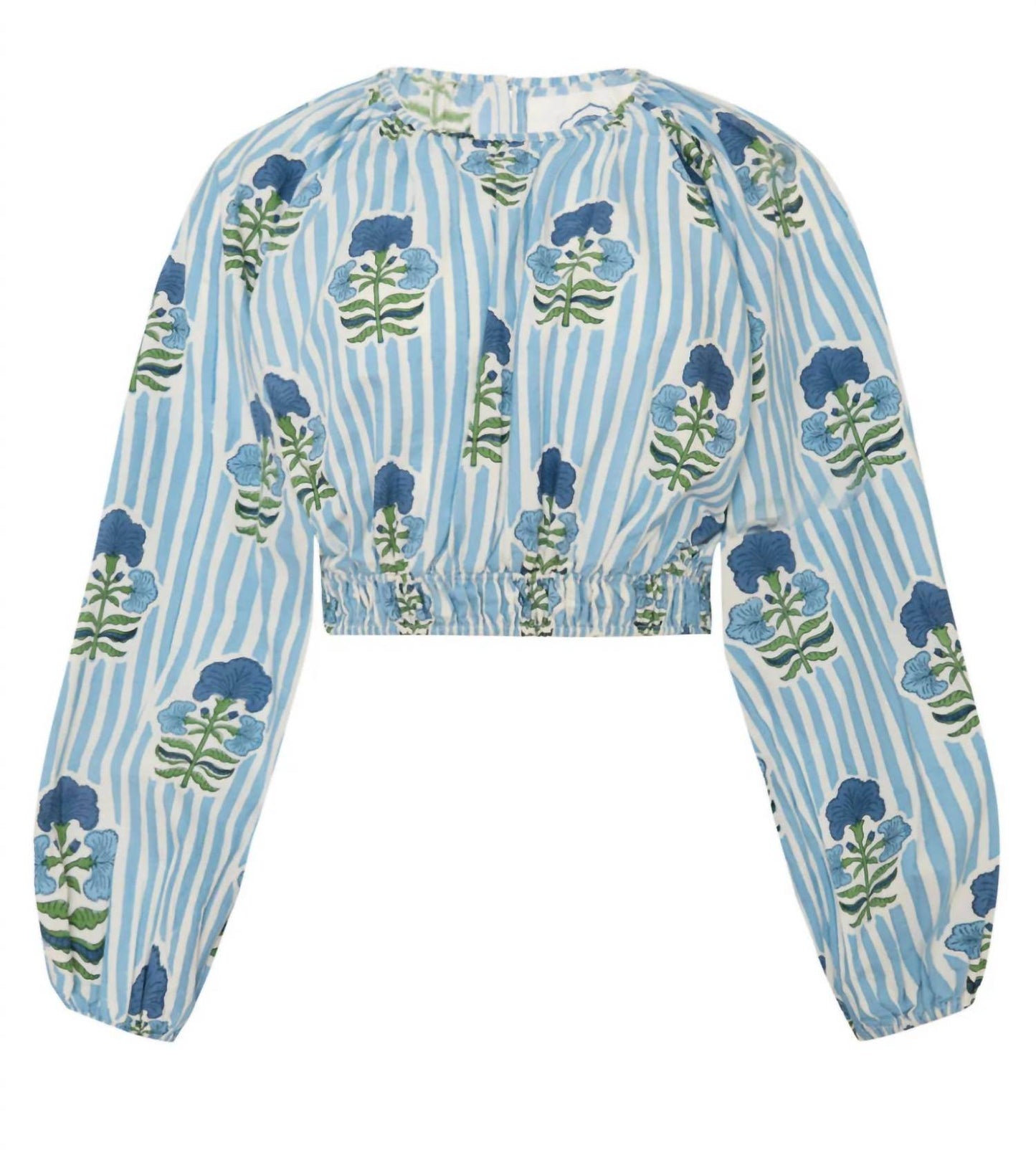 Maison Marigold - Women's Newport Floral Stripe Top - Rack Hunt -