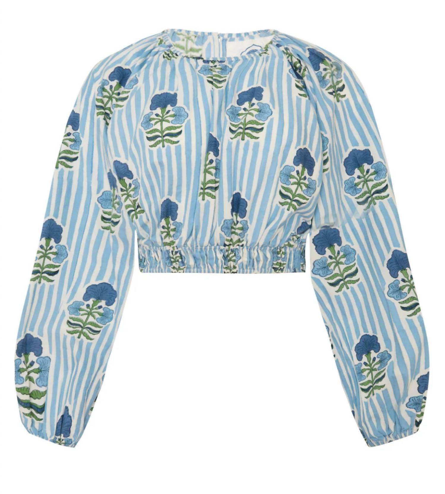 Maison Marigold - Women's Newport Floral Stripe Top - Rack Hunt -