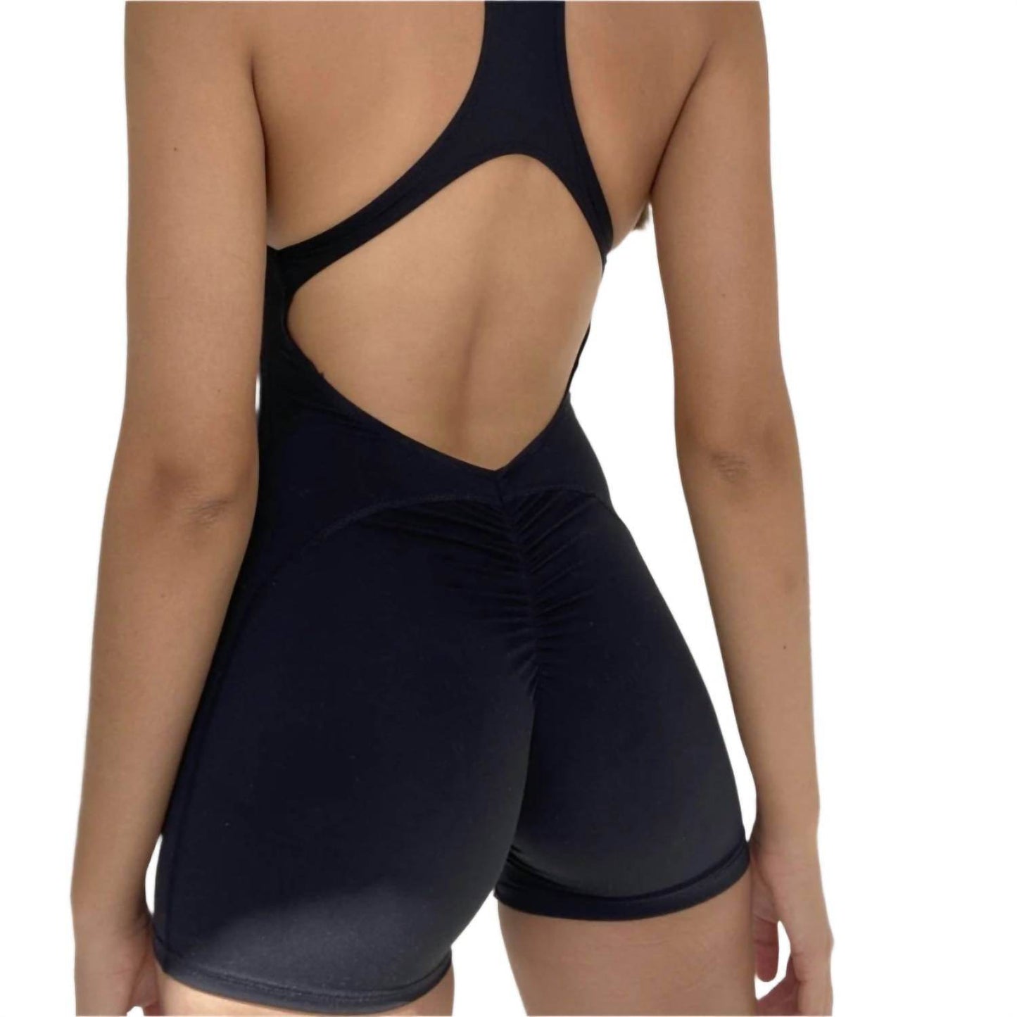 Rockstar Peach - Lola Halter Zip Romper - Rack Hunt