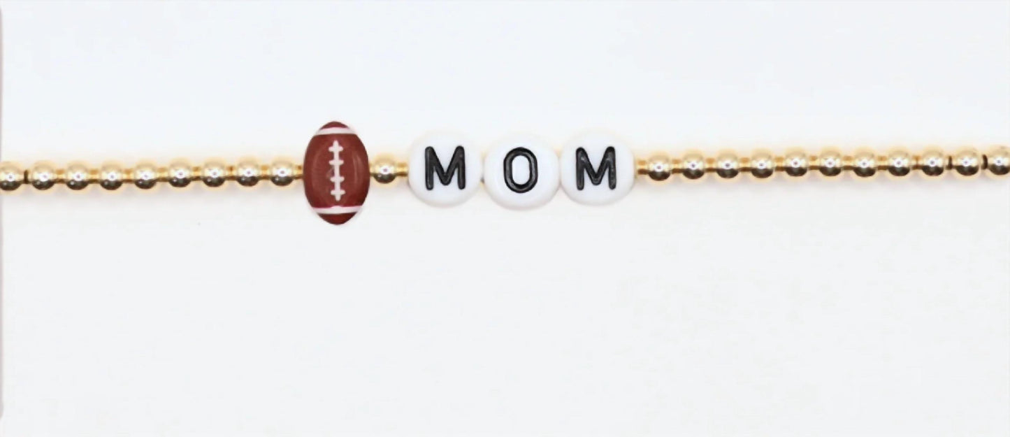 Women's Football Mom Bracelet