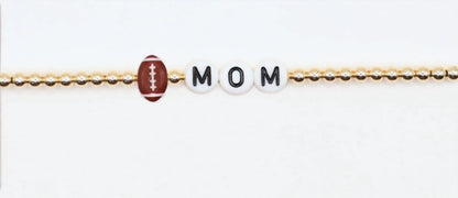 Women's Football Mom Bracelet
