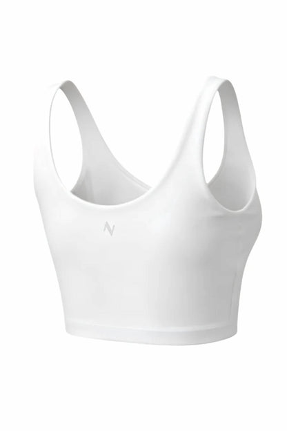 Women's V-neck Tempo Crop Bra