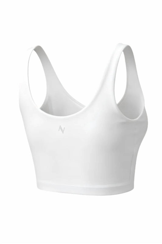 Women's V-neck Tempo Crop Bra