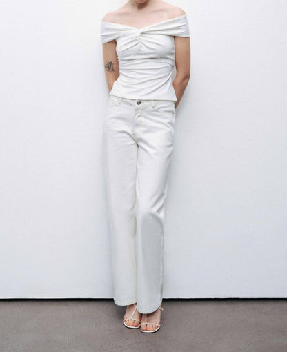 Linea Twist Off-shoulder Blouse