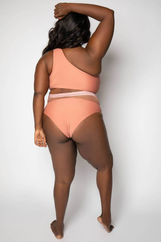 Nomads - Bay One-shoulder Swim Top - Plus - Rack Hunt -