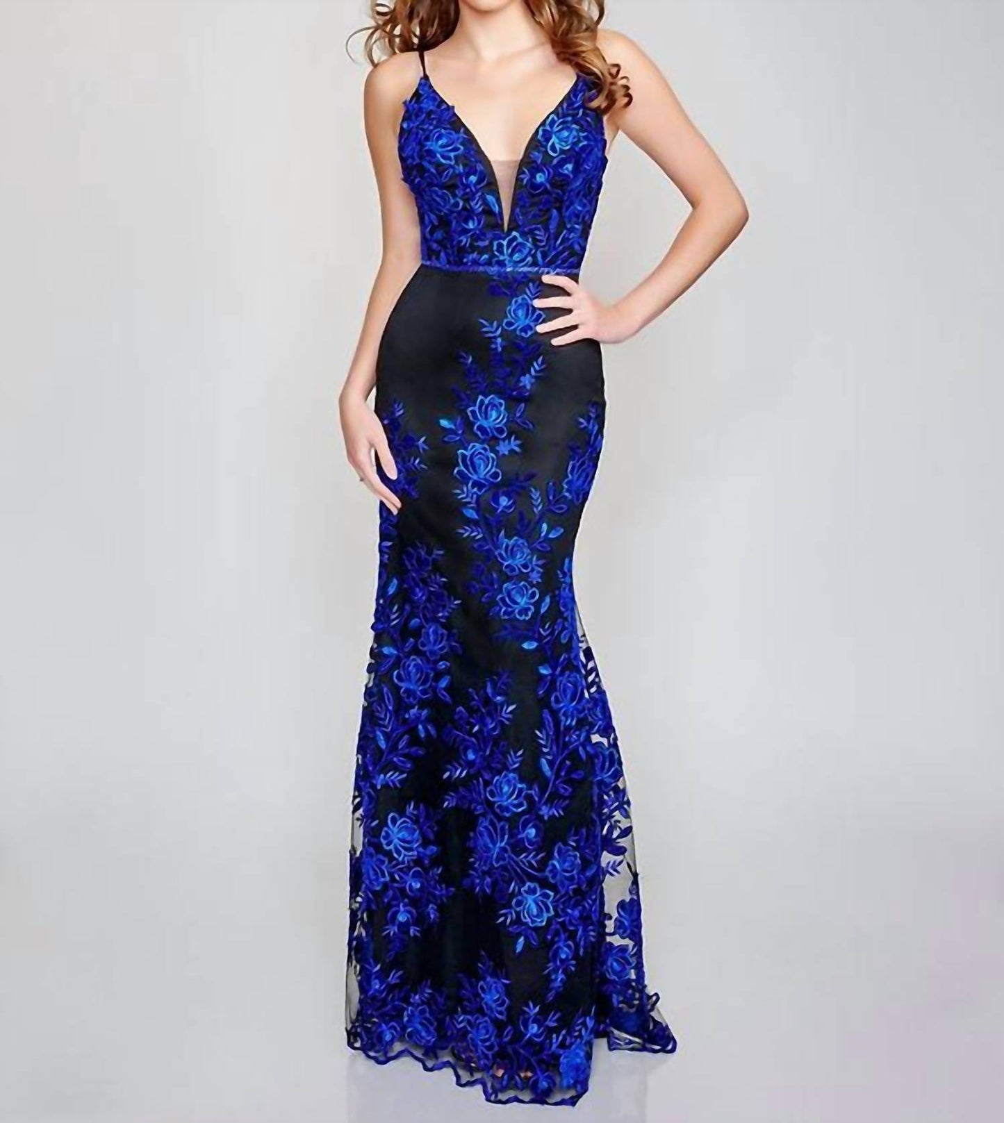 Nina Canacci - Embroidered Mermaid Prom Dress - Rack Hunt