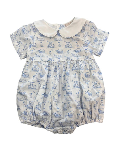 Girl's Bunny Toile Bubble