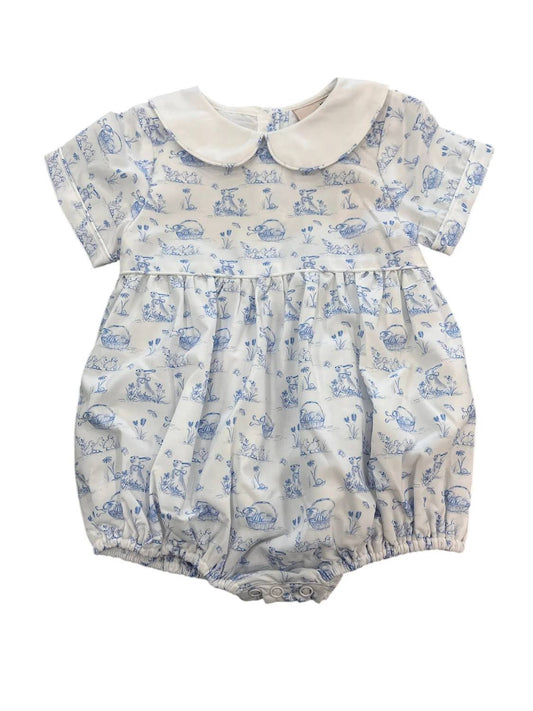 Girl's Bunny Toile Bubble
