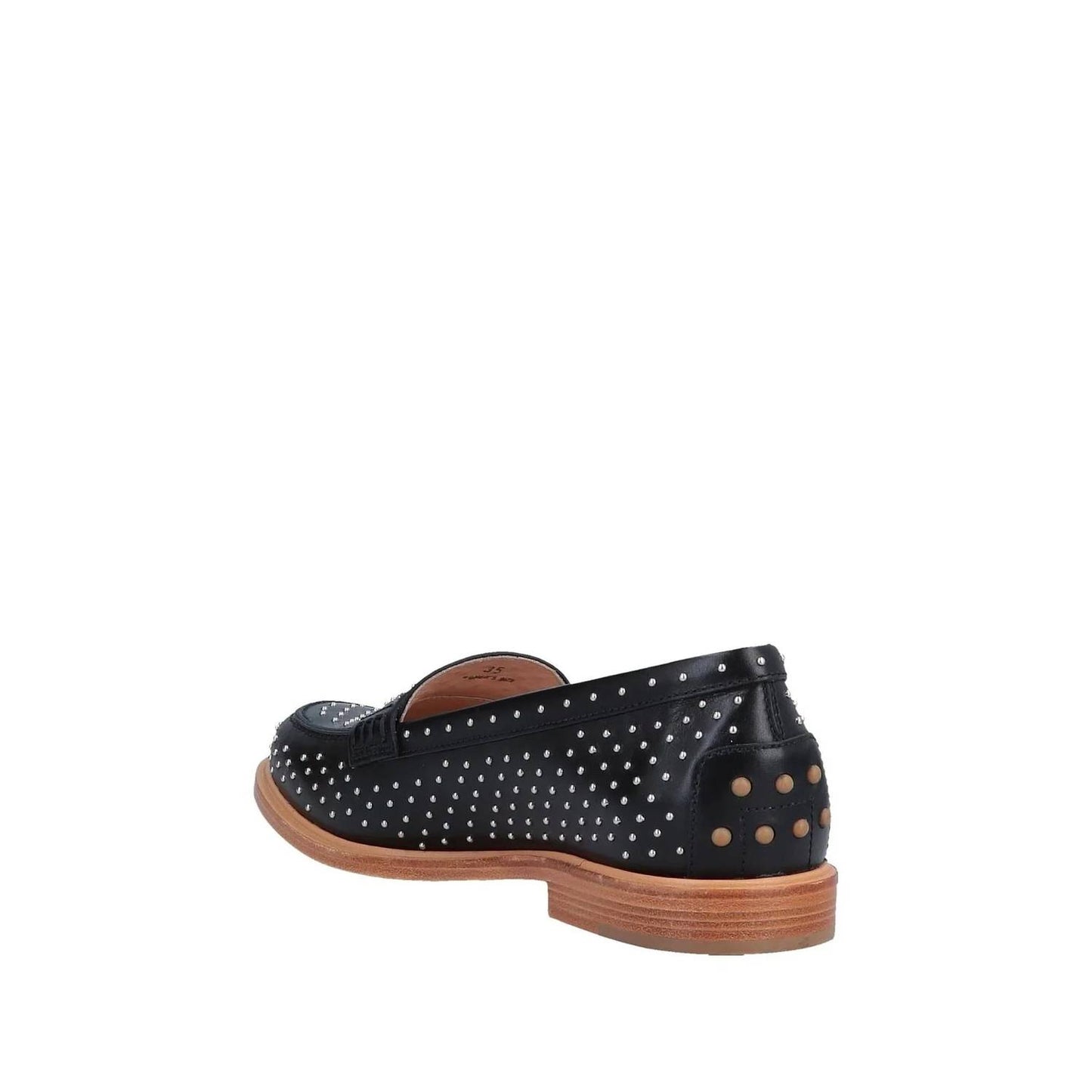 Women's Studded Leather Loafers