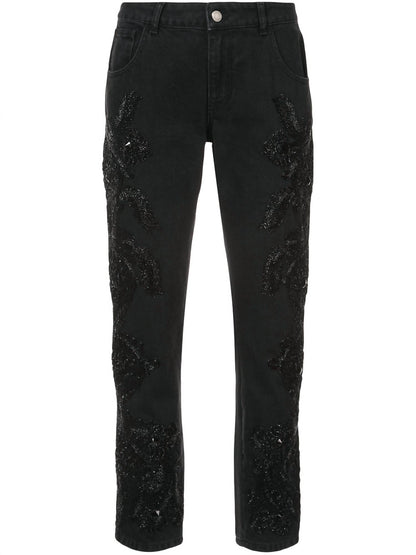 Beaded Boyfriend Jean