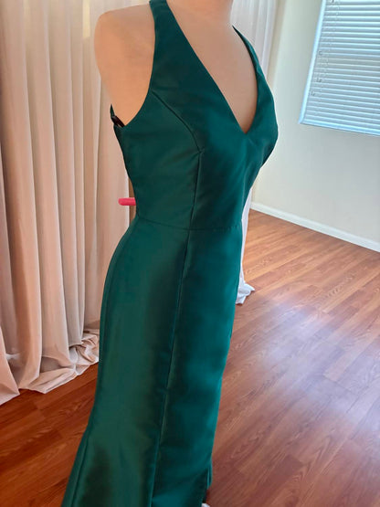 Women's Satin Twill Halter Gown