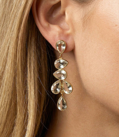 Women's Multi Drop Gemstone Earrings