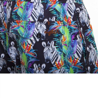 Men's Zebra Print Swim Trunks