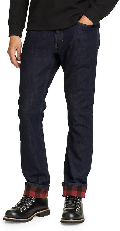 H2low Flex Flannel-lined Straight Fit Jeans