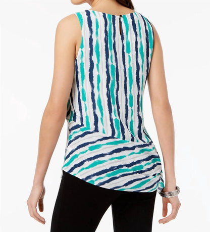 Hardware Detail Tie Hem Top