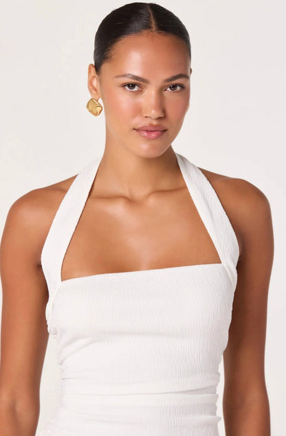 Tate Knit Ruched Halter Top
