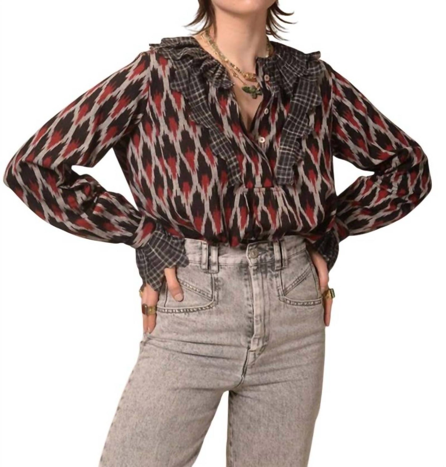 Namaste Long Sleeve Blouse