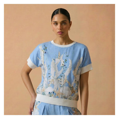 Aquarius Short Sleeve Top