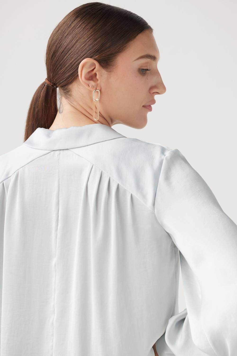 Rose Velvet - Rose Japanese Charmeuse Blouse - Rack Hunt