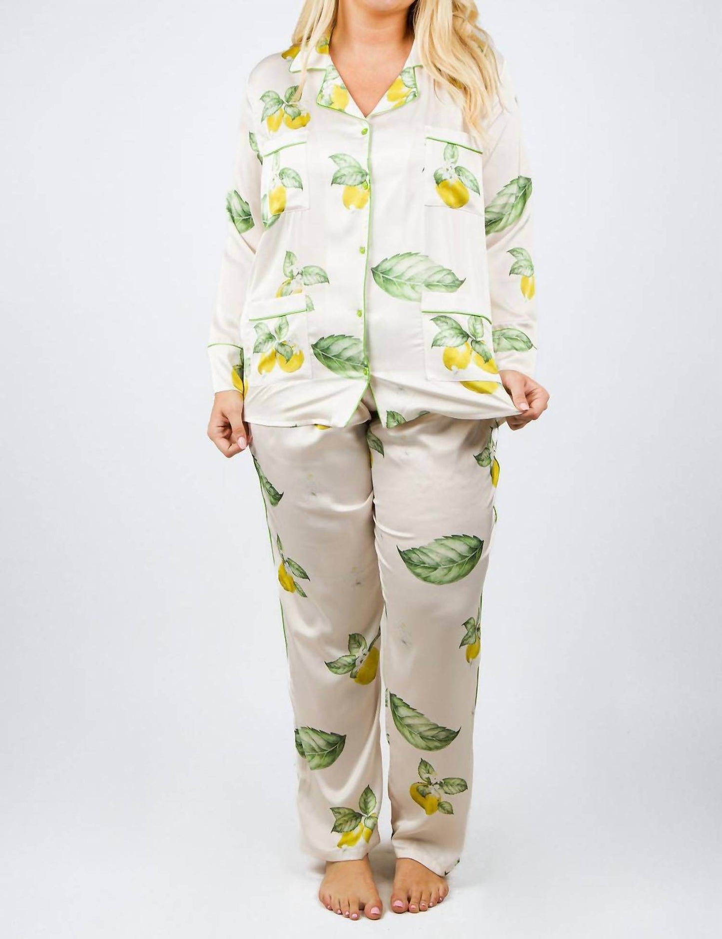 ISAYES - Lemon Pajama Set - Plus - Rack Hunt -