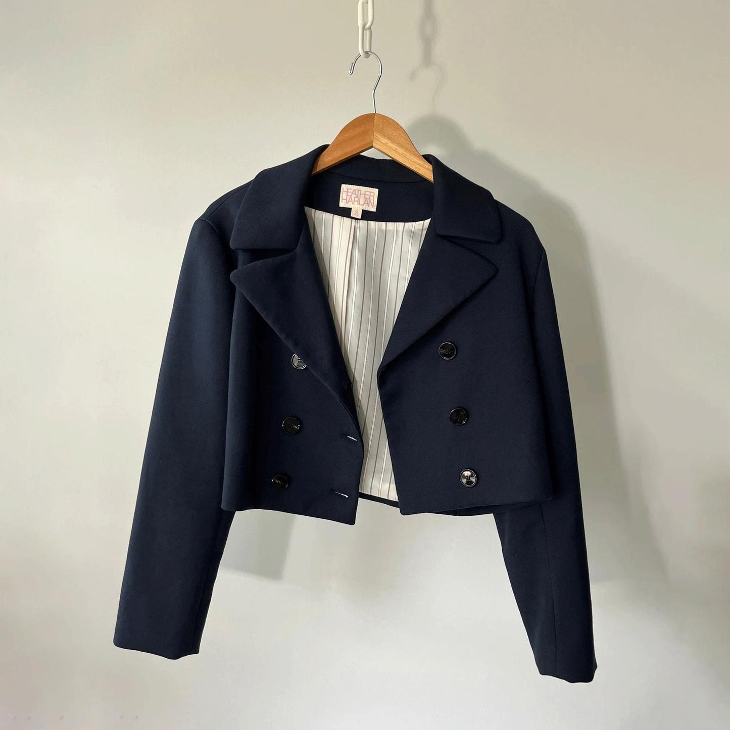 Cropped Double- Breasted Blazer