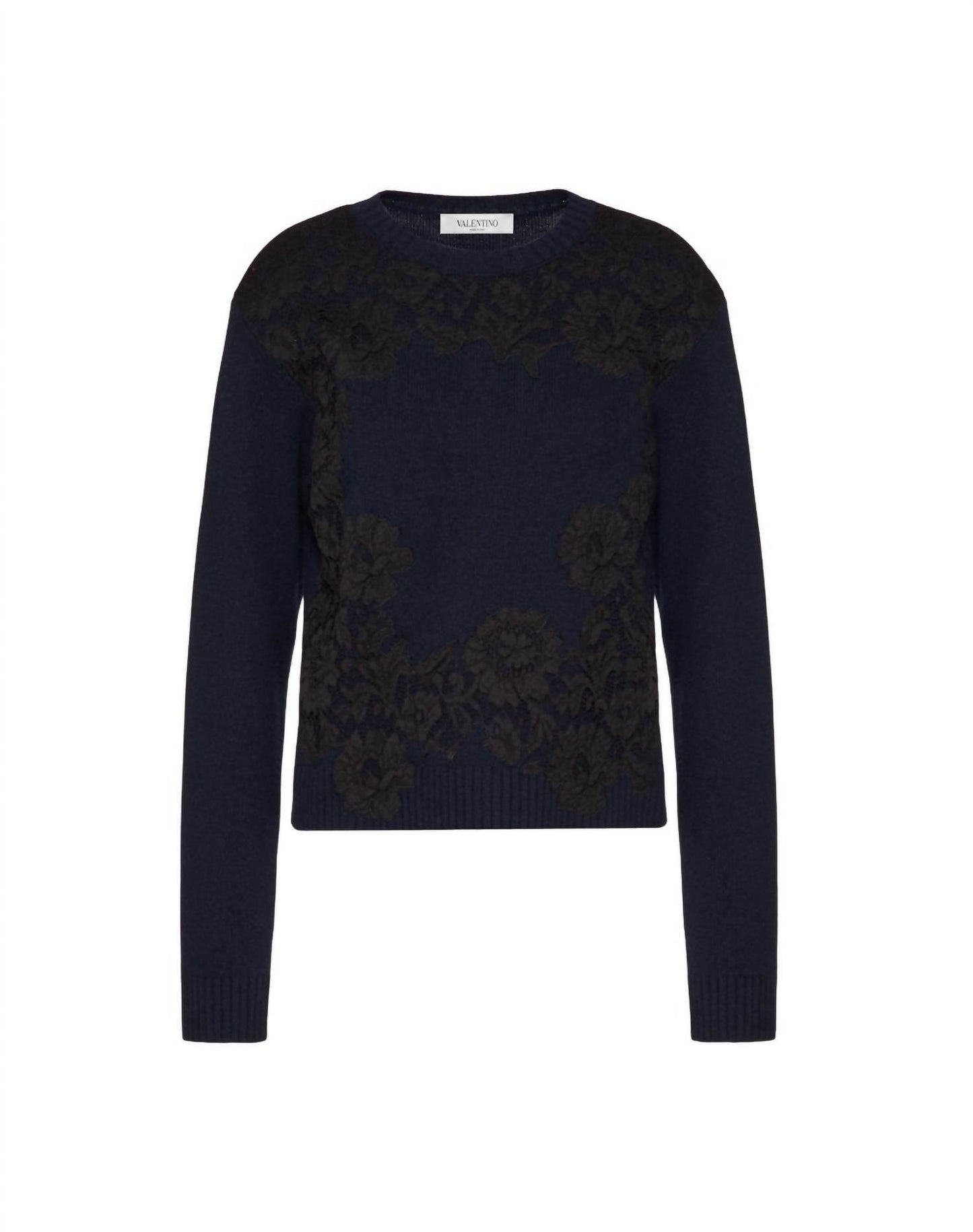 Valentino - Cashmere Wool And Heavy Lace Sweater - Rack Hunt -