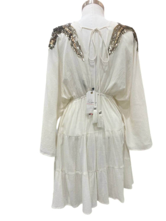 Bianca Paris - Women's Sequin Shoulder Short Dress - Rack Hunt -