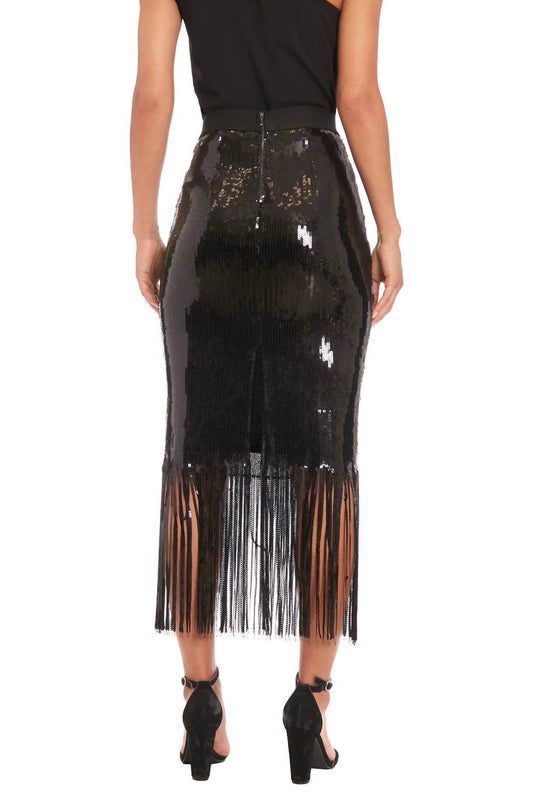 MUSE - Chelsea Sequin Fringe Skirt - Rack Hunt -