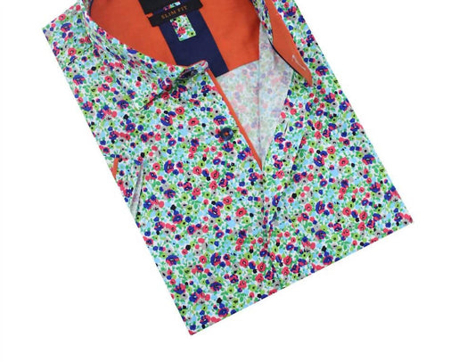 Men's Spring Melody Floral Short Sleeve Shirt