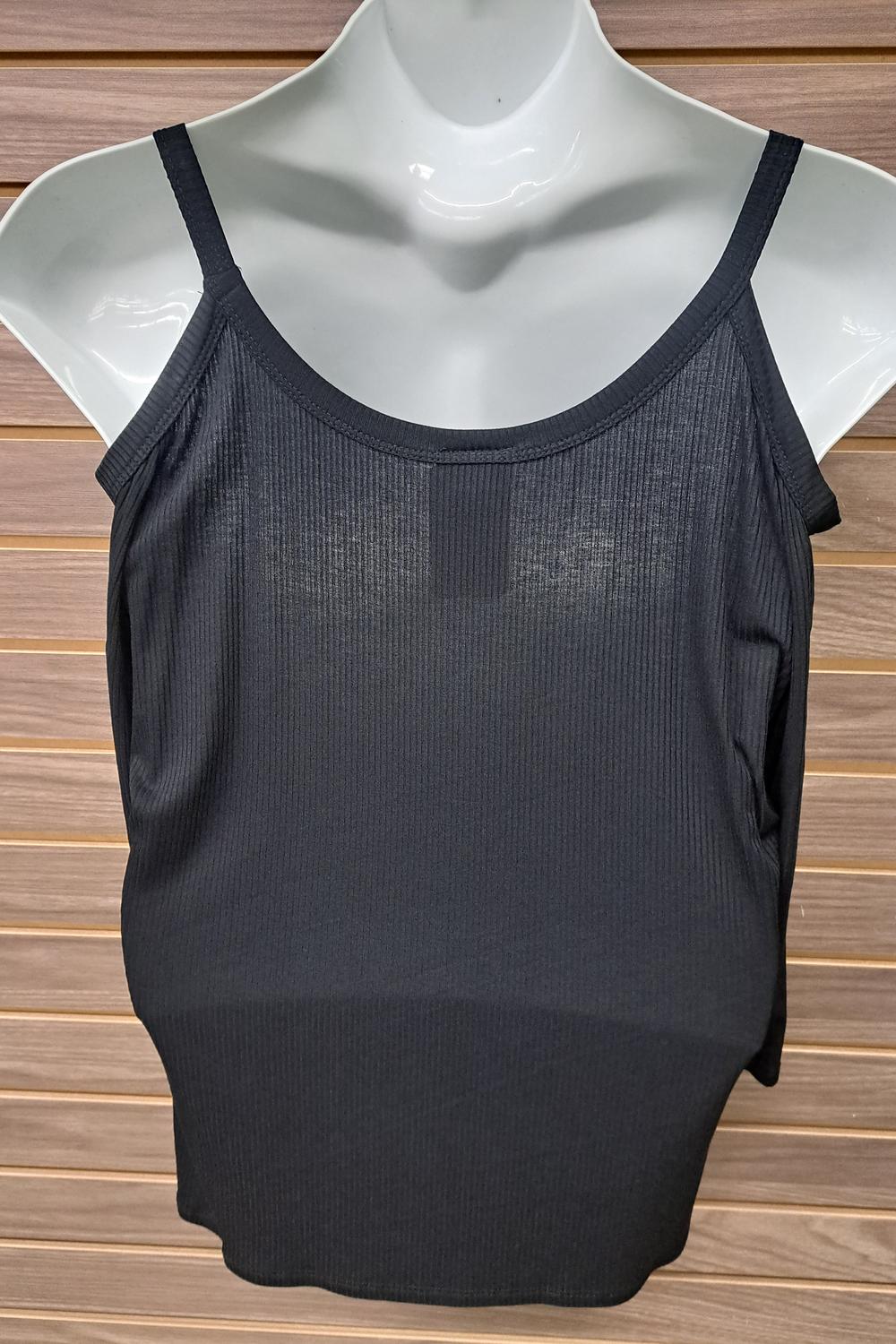 Women's 3/4 Sleeve Cold Shoulder Ribbed Top