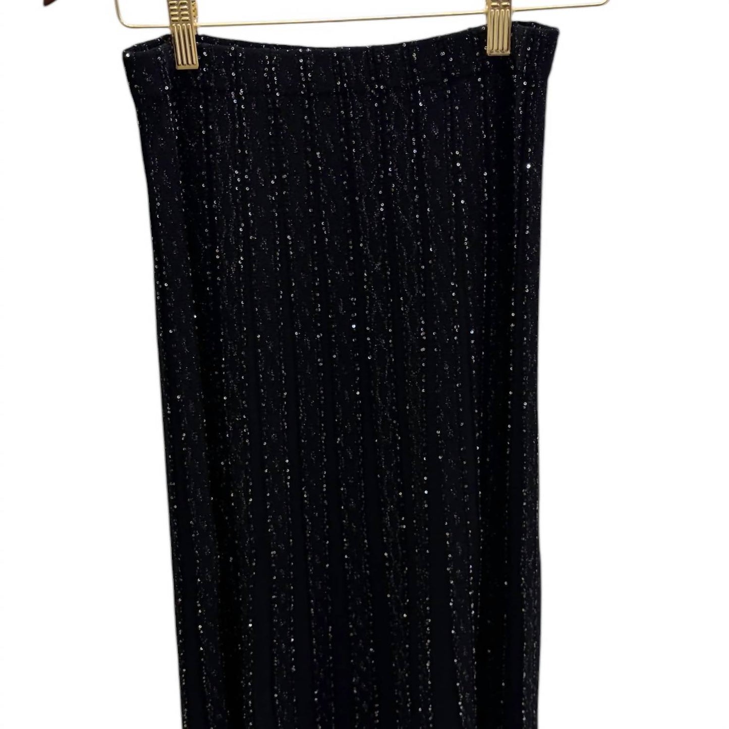 Women's Pleated Sequin Skirt