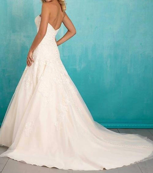 Strapless Lace Wedding Dress