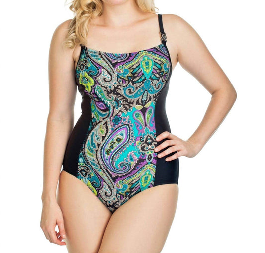 It Figures - Marrakesh Print Insert One Piece Swimsuit - Rack Hunt -
