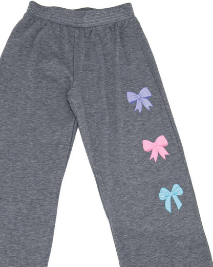 Girls' Tate Teddy Trio Wide Leg Sweatpants
