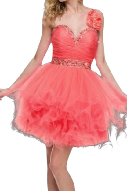Short Tulle Homecoming Prom Dress