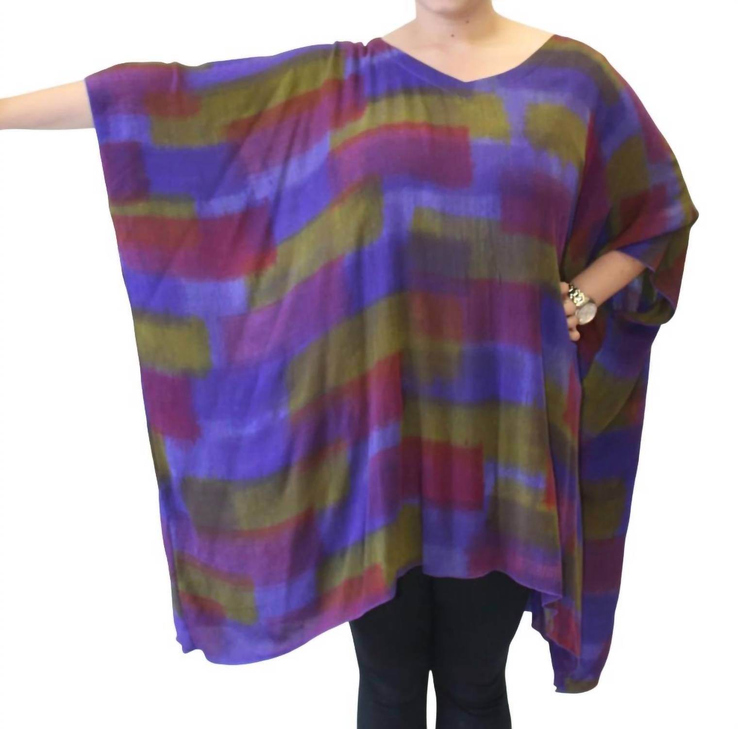 Modesce - Hand Painted Katie Poncho Tunic - Rack Hunt -