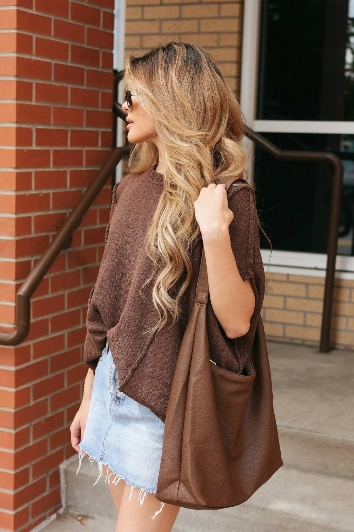 Grace Oversized Textured Knit Top