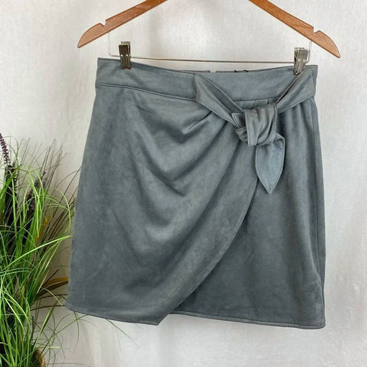 Front Wrap Mini Skirt
