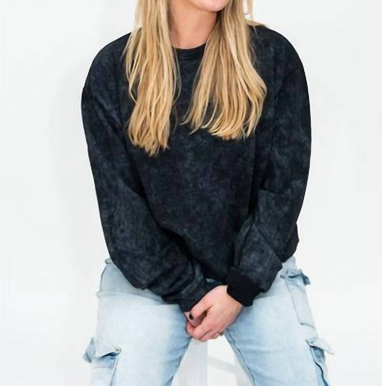 Acidwash Adult Sweatshirt Top