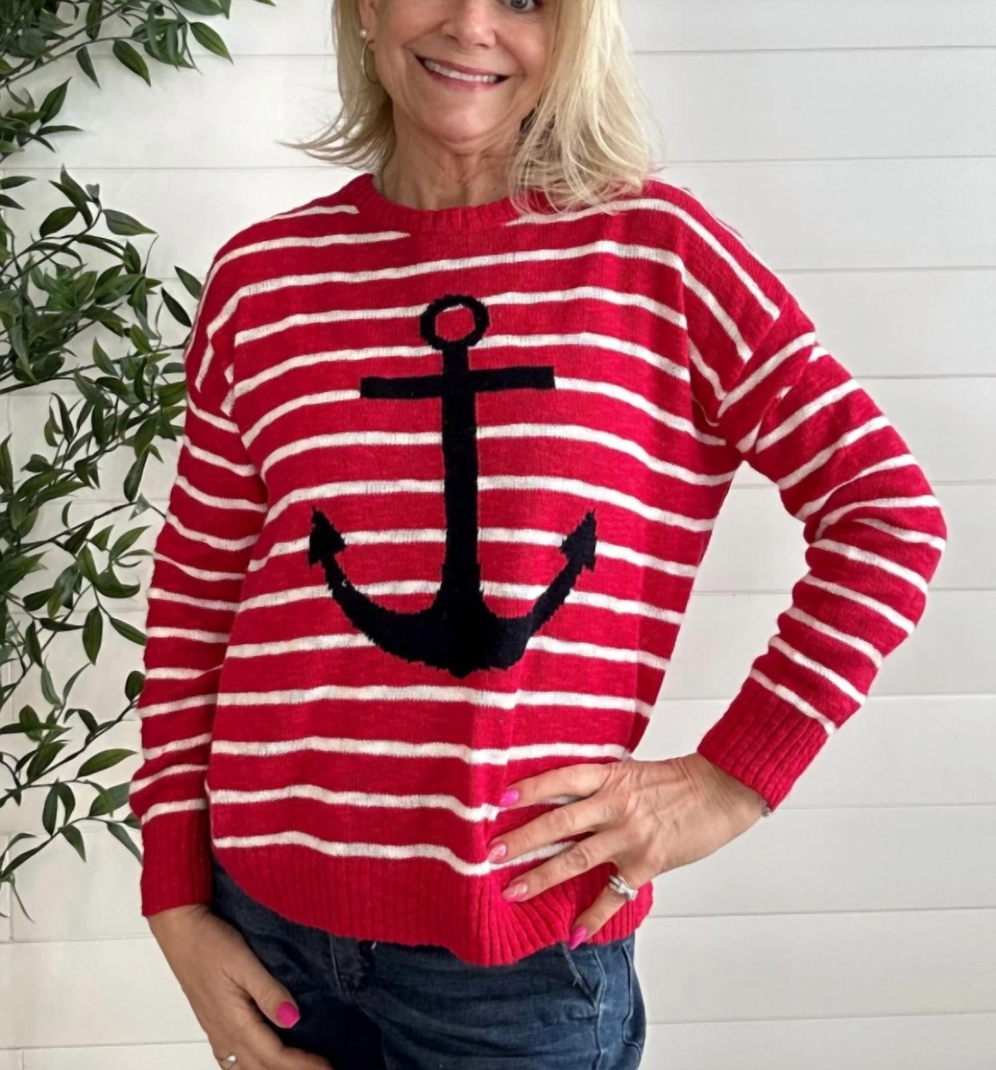 Anchors Away Sweater